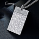 GsunG platinum PT950 broken ice peace brand pendant for men and women, pure platinum solid peace tag, can be customized as a gift. Priced by gram, please contact customer service before bidding.