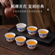 SOXW German disposable kung fu tea cup blue and white porcelain thickened anti-scalding national style small tea cup tea set 100 pcs 100 pcs high-end blue and white