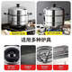 Stainless steel thickened steamer multi-layer household universal steamer stew steamer steamer steamed buns induction cooker gas stove 30cm thickened double-layer steamer (for 1-2 people)