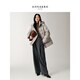 Jiuzi Annako Elegant Commuting Style Three Anti-heating Hooded Waist-Slimming Duck Down Down Women's Winter New Style Light Gray S