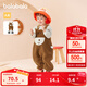 Balabala Children's Suit Boys Winter Clothes Girls Cotton Clothes Baby Overalls Two-piece Set Plus Velvet Brown-Bear Shape-50855 100 Balabala Children's Suit Boys Winter Clothes Girls Cotton Clothes Baby Overalls Two-piece Set Plus Velvet Brown-Bear Shape-50855 100