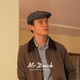 Mr DUCK Prussia winter octagonal beret handmade woolen men's herringbone literary intellectual newsboy cap herringbone dark gray (thick and warm)-MW56165 L (suitable for 58-59cm head circumference)