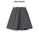 MiniPeace Children's Clothing Winter New Girls Short Skirt F2GEF4428 Granite Gray 110