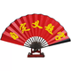 Yu Sen Yi Guo Feng Kao special folding fan, bungee fan, custom-made fan, folding fan, silk cloth, custom-made medium and high advertising, ancient style man, red silk cloth folding fan, double-sided inscription customization