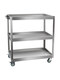 Wen Yijia stainless steel tool cart multi-functional car repair three-layer parts cart tool cabinet car repair mobile shelf hand two-layer stainless steel tool cart (2-inch wheel)