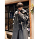 XUANSENTU gray Korean style woolen coat men's mid-length winter style British windbreaker Cthulhu quilted woolen coat trendy 310A-F918 gray upgraded version XL