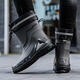 German high-end rain boots for men, new style, rain-proof and waterproof shoes with mid-length anti-slip rain boots, outdoor fishing rain boots, black with waterproof mouth and non-detachable 42