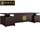 Ji Bosongjia new Chinese style solid wood boss desk desk modern office executive desk golden rosewood president desk high-end furniture 2.4m boss desk