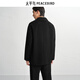 PEACEBIRD Men's Coat Winter Double-sided Wool Coat B1AAE4210 Black 1 XL
