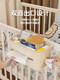 Crib storage hanging basket bedside bedside baby changing table side diaper storage bag hanging bag cream white - full surround hanging basket storage
