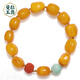 Manla Jade Pei natural conformable beeswax bracelets for women DIY pattern beads jade jade amber honey-filled chicken fat yellow bracelets beeswax bracelets