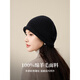 Shanghai Story 2025 Autumn and Winter New Style Knitted Hat Pure Wool Warm Ear Protection Large Head Circumference Wool Hat Women Gift Box Huaka One Size