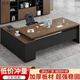 Xiangfu Juting Manager Office Desk Combination Boss Desk Executive Office Simple Modern Light Luxurious Classic Walnut Color Length 140 Width 60 + Side Cabinet Self-installation 20% Choice