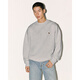 Abercrombie & Fitch Classic Little Elk Pattern American Warm Fleece Round Neck Sweatshirt 25 Autumn and Winter Men's 122-5535 Light Gray M (180/100A) The size is too large, it is recommended to size down