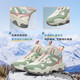 ANTA Children's Cotton Shoes for Big Girls and Little Elephant Shoes 2025 Autumn and Winter New Product Velvet Velcro High Top Snow Boots Ivory White/Hydrogen Oxygen Green/Rubber Powder-1 35