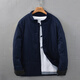 Extreme linen Chinese style disc button stand collar cotton and linen casual cotton coat for men, thickened and warm, versatile loose linen top jacket, navy blue XL