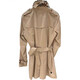 Burberry (BURBERRY) FW23 solid color double-breasted lapel mid-length long-sleeved windbreaker men's beige beige one size 48