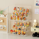 Yusenyi six-sided high-transparency blind suction magnetic display display stand, hand-made three-step acrylic box cabinet, transparent ladder blind box storage, extra-large size (the shelves can be removed at will), six-sided high-transparent (free traceless glue dispensing) three-step ladder