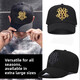 Hat men's wide brim high top large head circumference showing face small fashion multifunctional baseball cap women's fashionable new dome style - China black normal size 55-59 cm hat circumference
