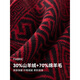 Shanghai Story Palace Co-branded Shanghai Story autumn and winter new wool scarf men's knitted velvet scarf for elders gift box black and red