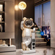 British internet celebrity astronaut astronaut audio living room decoration large floor-standing home entrance entrance 2026 new creative extra large blue upgraded Xiaoai speaker + electronic clock 132CM total height