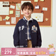 PawinPaw Cartoon Bear Children's Clothing 25th Autumn New Boys Baseball Uniform Jacket Warm and Comfortable Navy/59 150