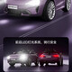 Hoyos German children's electric car four-wheel baby toy car can seat men and women and children remote control car four-wheel drive luxury model interstellar purple + leather seat + remote control + V8200