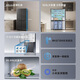Mijia Xiaomi 503 liter refrigerator, cross-shaped four-door large capacity, 60cm ultra-thin body, Xiaomi ThePaper Smart Connect, first-level energy efficiency BCD-503WMSADY