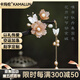 Kamalun (KAMALUN) hairpin ebony hairpin peony flower handmade hairpin Chinese style cheongsam Hanfu headwear as a Chinese Valentine's Day gift for your girlfriend Peony hairpin + brand gift box with custom engraving