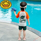 G.DUCKKIDS boys Nezha swimsuit split swimsuit summer 2025 new children's quick-drying children's sun protection baby boy swimsuit Nezha swimsuit 120 cm