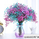 Gypsophila dried flower bouquet air-dried real flowers living room decoration new house decoration ornaments table flower arrangement small fresh orange Gypsophila-including diamond vase