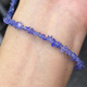 Fat Donglai's same style tanzanite necklace, natural, special grade, amorphous rough stone gravel, DIY with beads, semi-finished, 3-5mm, 1 piece, 40cm