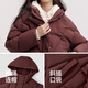 Semir 90 velvet down jacket for women Qiji red coat loose hooded slimming three-proof top 101125113005