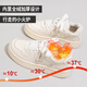 Pull back new winter women's sneakers, leather-topped white shoes, versatile plus velvet cotton shoes 1325, beige plus velvet style 38