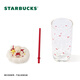 Starbucks Heartbeat Blog Series Triangular Bottom Shaped Glass Straw Cup 530ml Cold Drink Cup Water Cup New Year's Day Gift