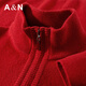 Antonio Cashmere & Sheep Wool Benming Red Series Autumn and Winter Old Money Style Warm Half-Zip Collar Wool Sweater Men's Sweater