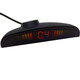 Car Radar 12V Reversing Radar Buzzer Small Crescent LED Display Live Voice Accurate Distance Reporting Radar CS Black