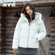 Yalu Short Down Jacket Women's 2025 New Winter Clothing Fashion Casual High-Level Color Hooded Warm Jacket Quiet Blue L Recommended 110Jin Jin is equal to 0.5kg -120Jin Jin is equal to 0.5kg