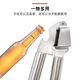 Yusenyi manual garlic press, stainless steel garlic masher, household kitchen garlic pounder, garlic peeler, garlic squeezer, garlic peeler, round tube garlic press (pack of 2)