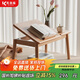 Croft bay window table, all solid wood bed computer table, modern simple living room, small tea house, small balcony table with low legs