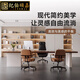 JOBOSNJC Italian light luxury solid wood office computer desk bedroom desk designer creative business boss desk simple executive desk 160*80*73*3cm ash wood desk