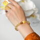 MARDOTG blonde crystal bracelet beeswax old mountain sandalwood crystal bracelet gift for women 8 beads diameter