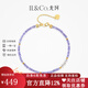 IL&CO Youke Wanlan Yuan S925 Silver Tanzanite Pearl Bracelet Necklace New Chinese Style Jewelry Set for Mom S925 Silver Tanzanite Bracelet