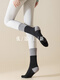 Five-finger yoga socks black and white gray spring and summer Pilates silicone mid-length non-slip professional split-toe indoor fitness black with gray. Navy blue two pairs one size fits all yoga socks