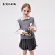 RBIGX children's clothing lace collar long-sleeved shirt sweet top white 150
