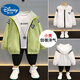 Disney children's clothing boys' summer sun protection clothing 2024 new medium and large children's summer thin boys' breathable sun protection clothing jacket white (New Year's clothing) 120 recommended 110-120cm6-7 years old cm