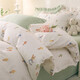 Yusenyi can customize pure cotton double-layer pastoral single-piece quilt cover for baby and children's mattress cover. Cute card single and double quilt cover. White double-layer yarn for double warmth. 120x150cm (baby size)
