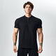LightWeight summer 250g strong cuffs Polo shirt short-sleeved T-shirt men's breathable sports fitness white Henry collar M M115-135Jin Jin equals 0.5 kg