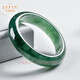 Layun Jade Sound Burmese Jadeite Oil Green Floating Flower Clear Water Ice Waxy Type Round Royal Concubine Full Circle Bracelet New Year Jadeite Gift Bracelet Inner Diameter 50-52mm