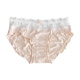 Universal bow-knot sweet underwear for women in summer thin jacquard lace stitching low waist hip briefs white + pink + black 12% off for purchases of 5 pieces L